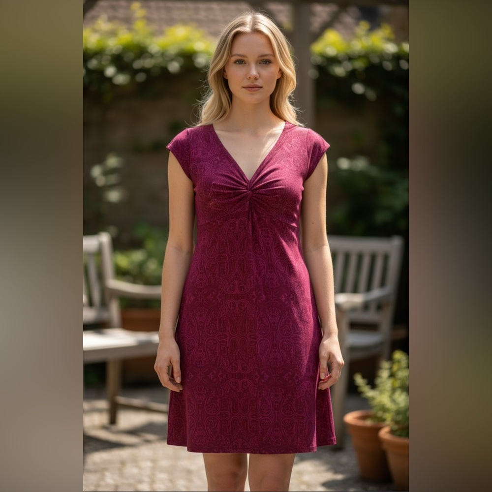 Athleta Dharia burnout fabric dress size S